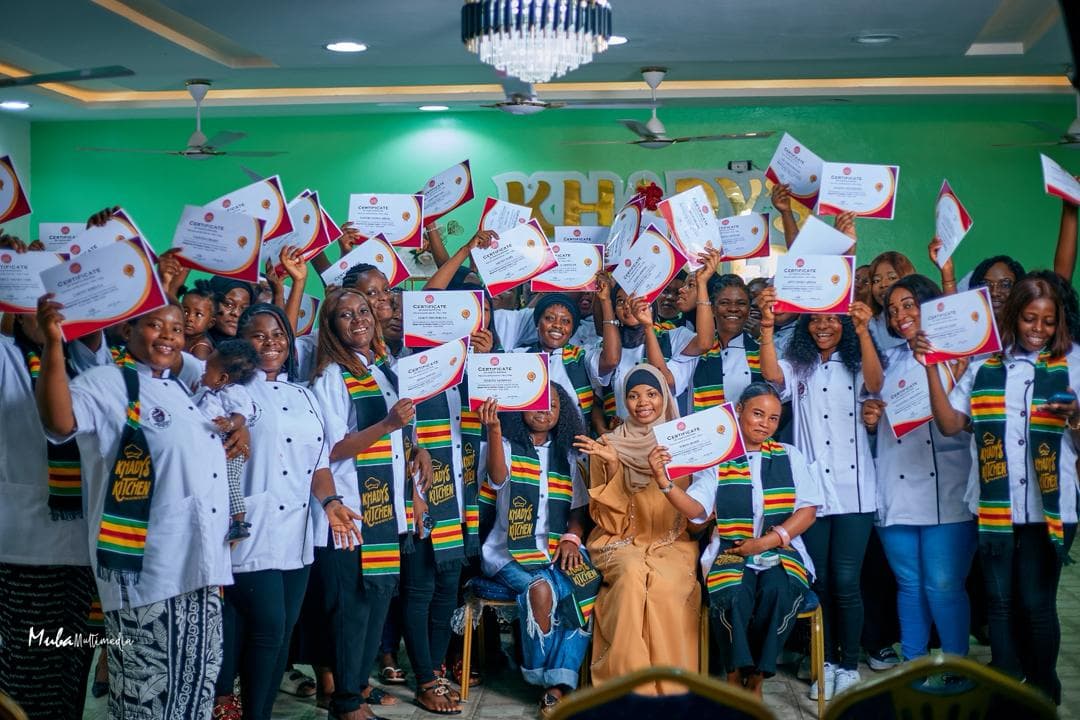 Khady's Kitchen bake-school students at their graduation